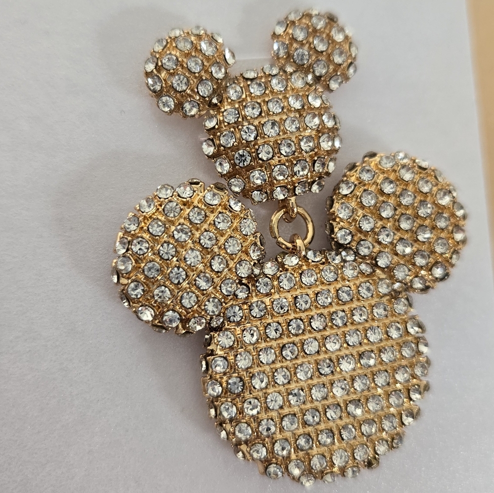 Mickey Mouse Pavé Statement Earrings - Picture 7 of 16